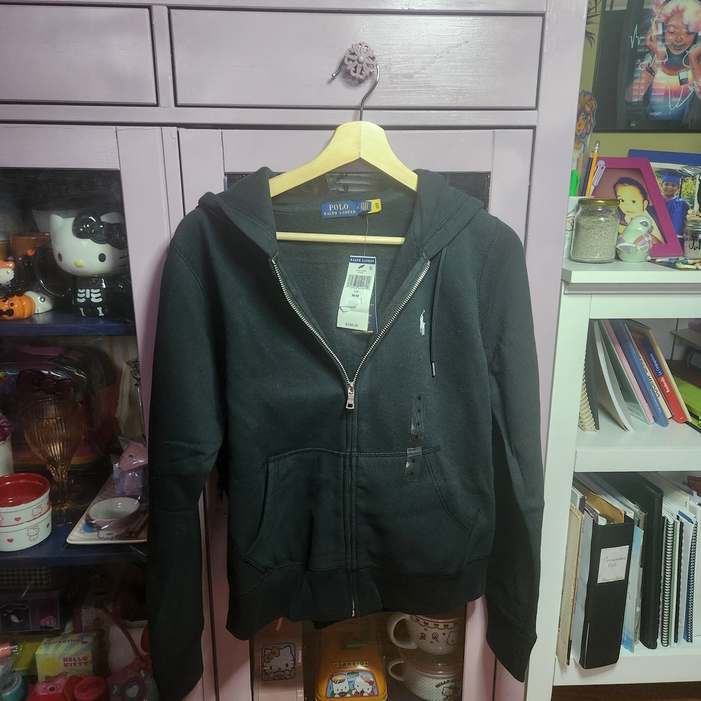Ladies' black Zip-Up Hoodie